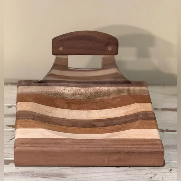 Quality USA Multi Wood Ulu Knife Cutting Chopping Bowl Board - Picture 7 of 7